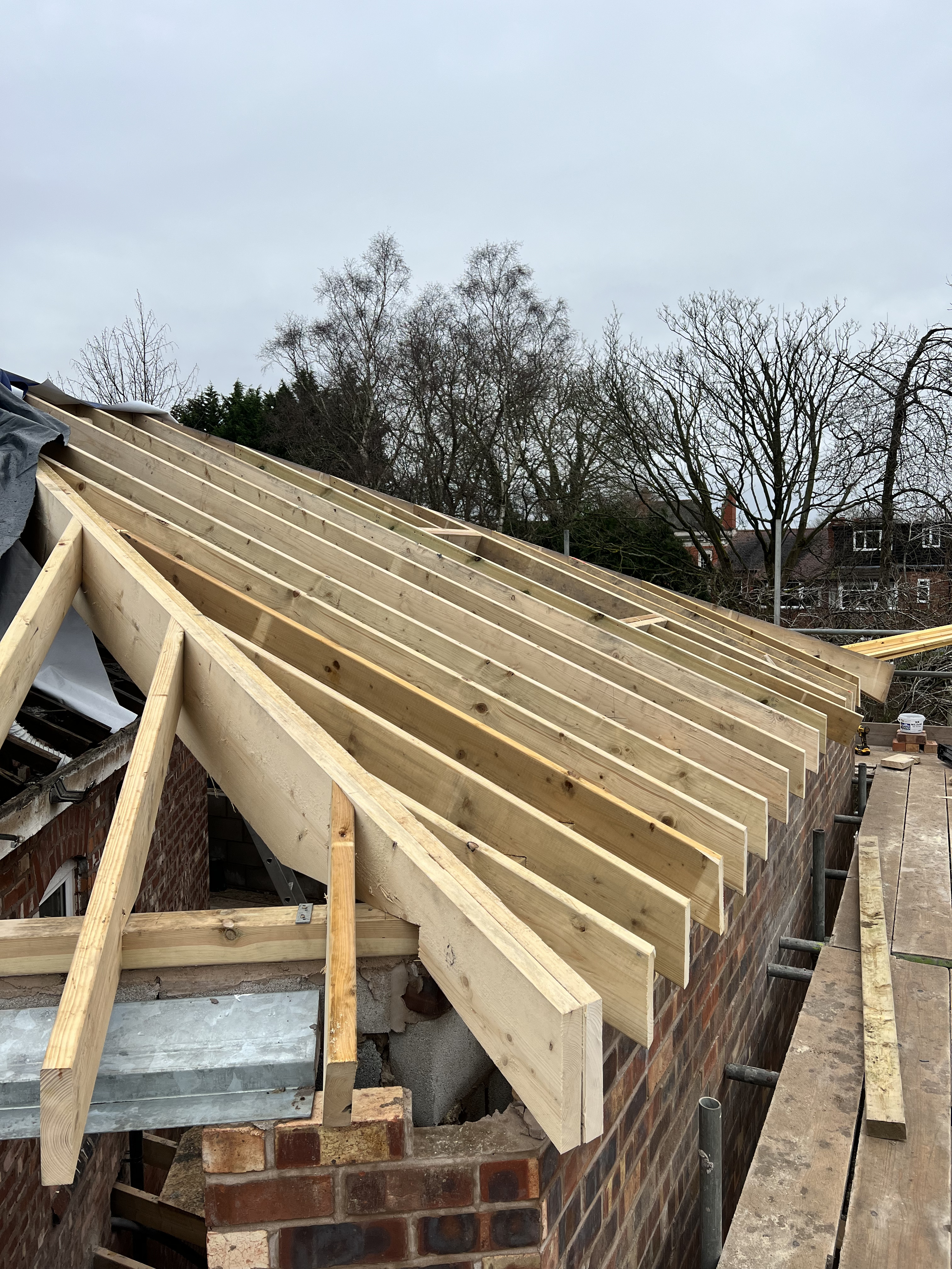 Roof carpentry structural timber work